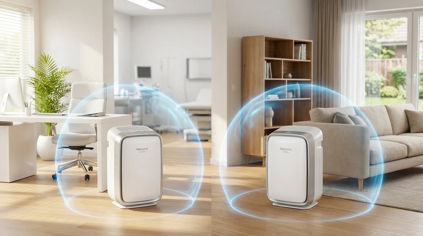 Purificateur Neoviro Home dans un salon