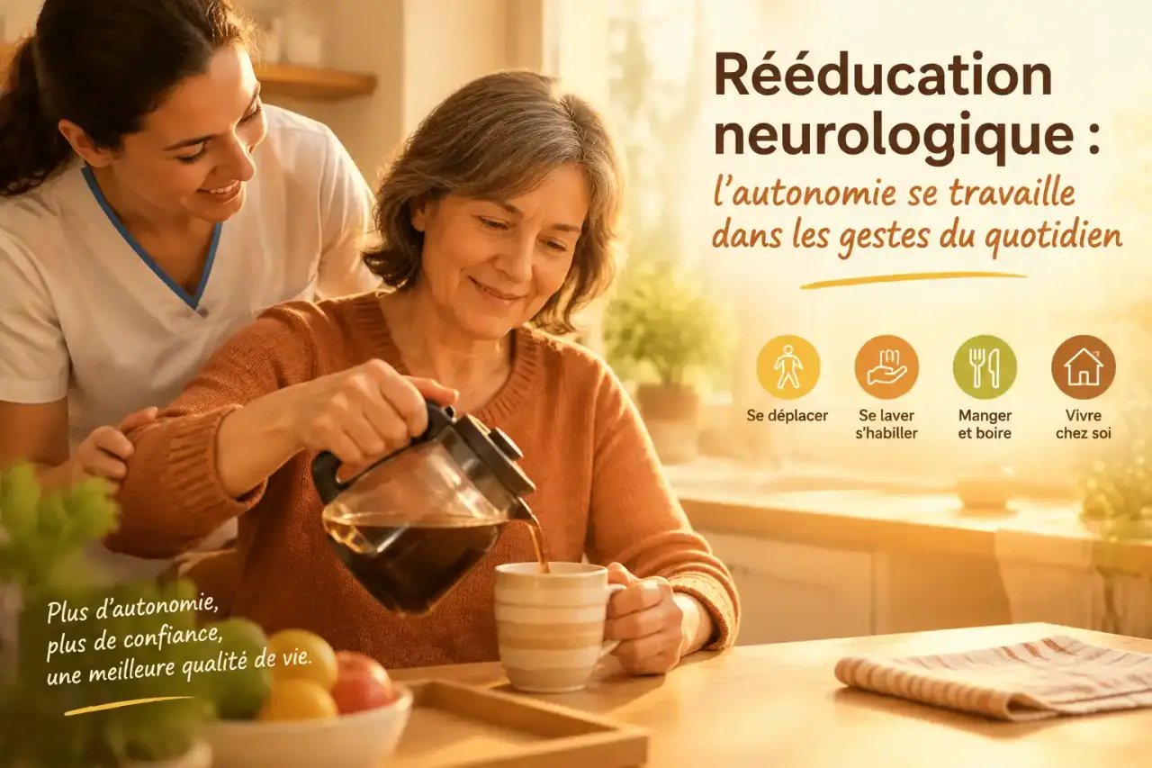 Rééducation neurologique : l’autonomie se travaille dans les gestes du quotidien